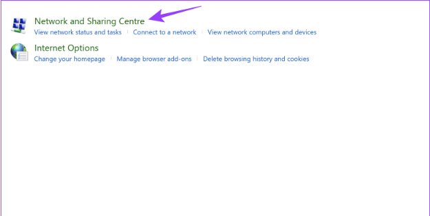 Network and Sharing Centre