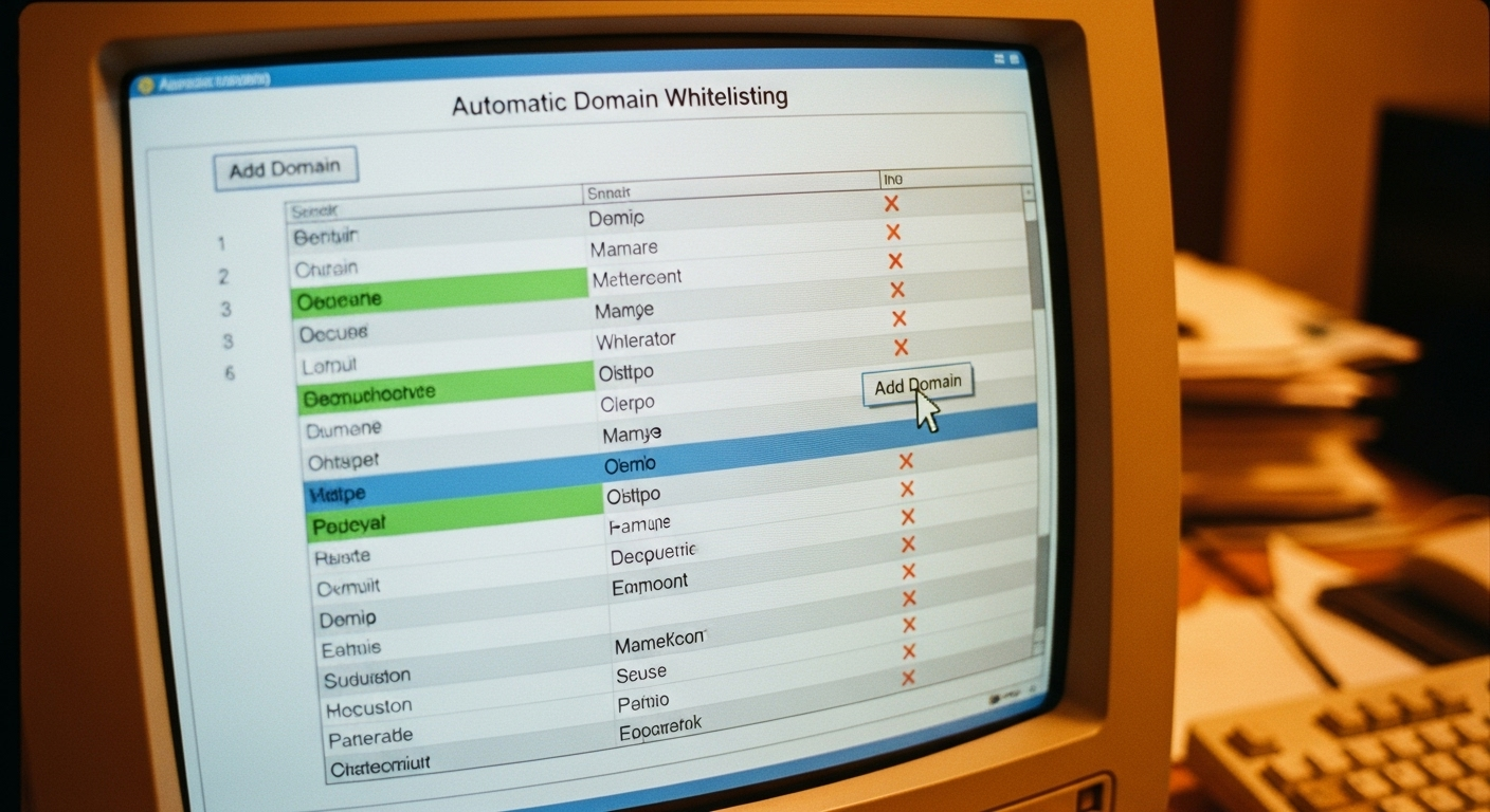 Domain Whitelisting Example