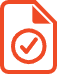 Unlimited file upload icon with document and checkmark symbol